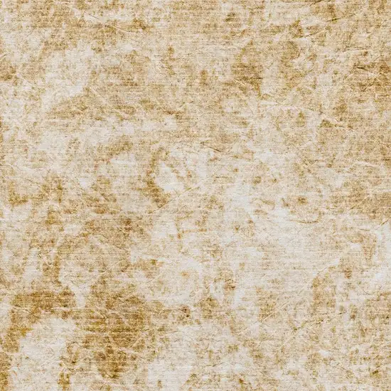 Beige And Ivory Abstract Washable Area Rug With UV Protection Photo 2