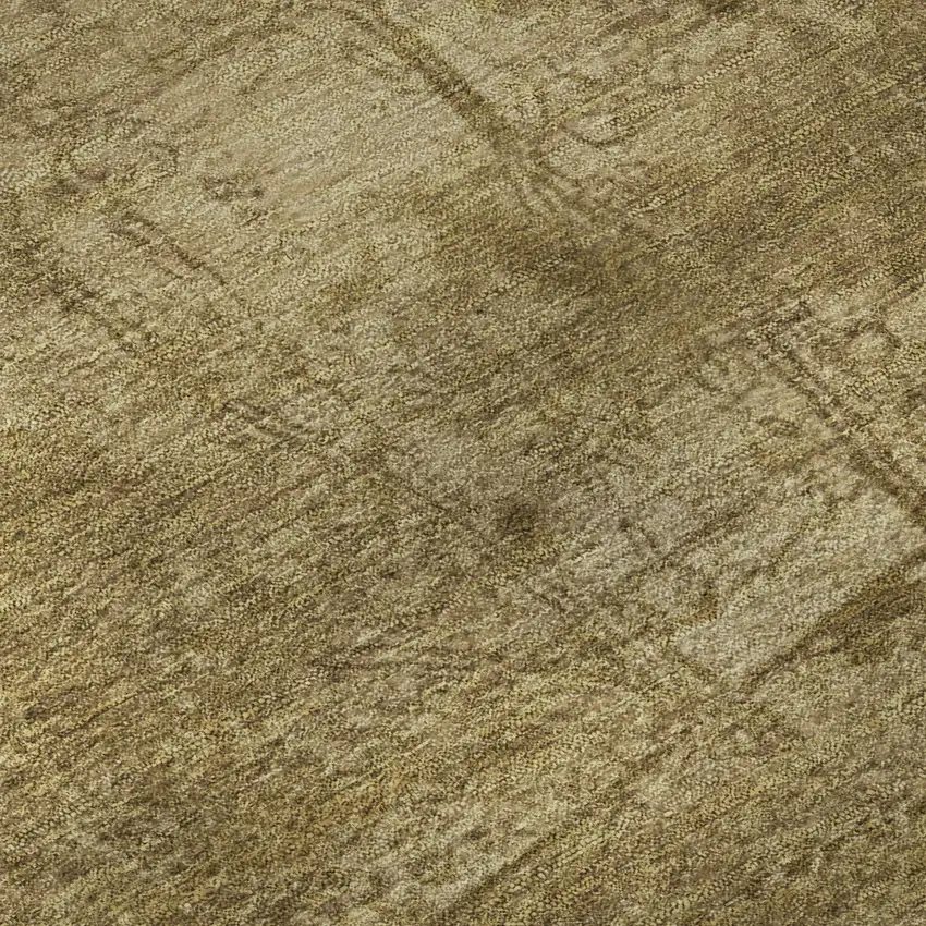 Beige And Ivory Abstract Washable Area Rug With UV Protection Photo 9