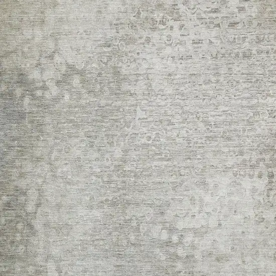 Beige And Ivory Abstract Washable Area Rug With UV Protection Photo 8