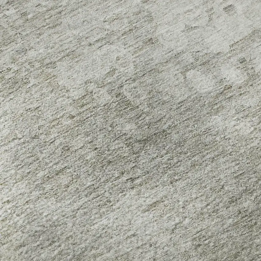 Beige And Ivory Abstract Washable Area Rug With UV Protection Photo 3