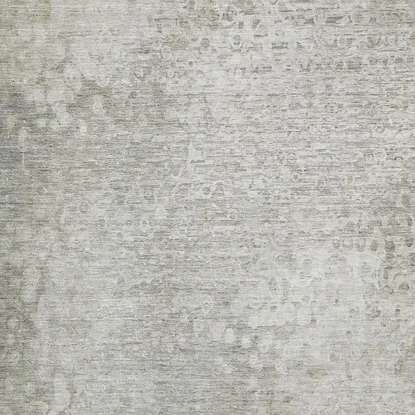 Beige And Ivory Abstract Washable Area Rug With UV Protection Photo 3