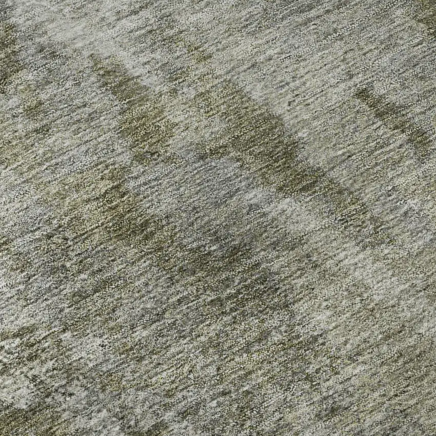 Beige And Ivory Abstract Washable Area Rug With UV Protection Photo 1