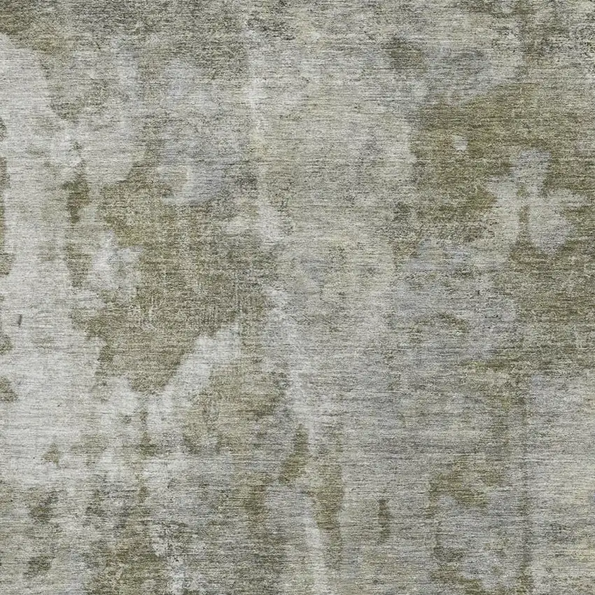 Beige And Ivory Abstract Washable Area Rug With UV Protection Photo 4