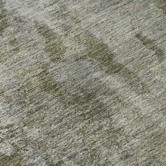 Beige And Ivory Abstract Washable Area Rug With UV Protection Photo 1