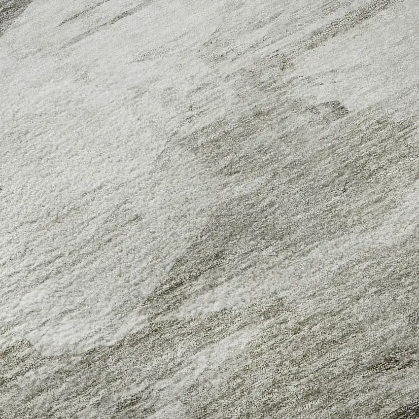 Beige And Ivory Abstract Washable Area Rug With UV Protection Photo 9