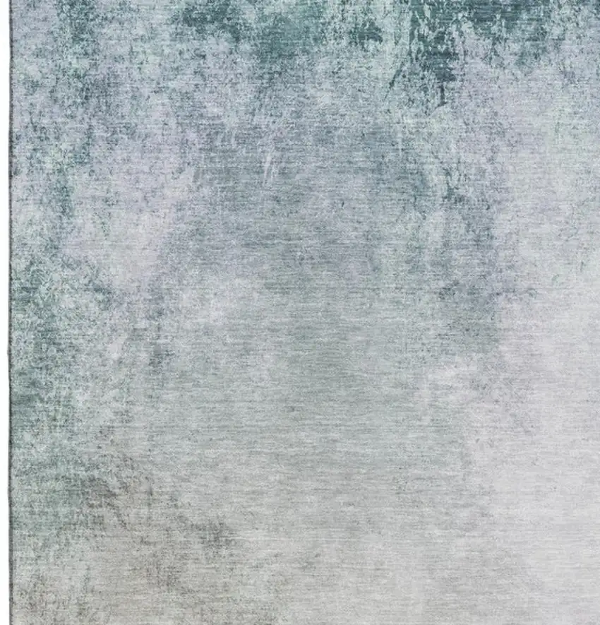 Beige And Ivory Abstract Washable Area Rug With UV Protection Photo 8