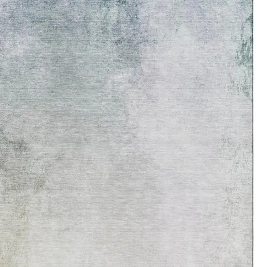 Beige And Ivory Abstract Washable Area Rug With UV Protection Photo 3