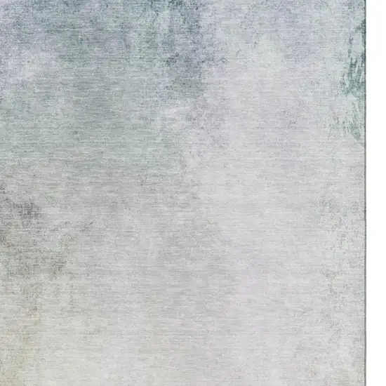 Beige And Ivory Abstract Washable Area Rug With UV Protection Photo 3