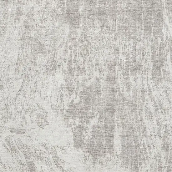 Beige And Ivory Abstract Washable Area Rug With UV Protection Photo 2