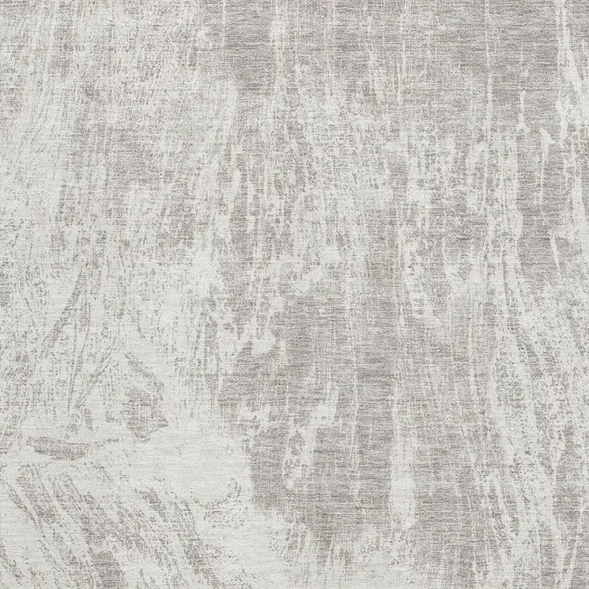 Beige And Ivory Abstract Washable Area Rug With UV Protection Photo 2