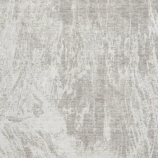 Beige And Ivory Abstract Washable Area Rug With UV Protection Photo 2