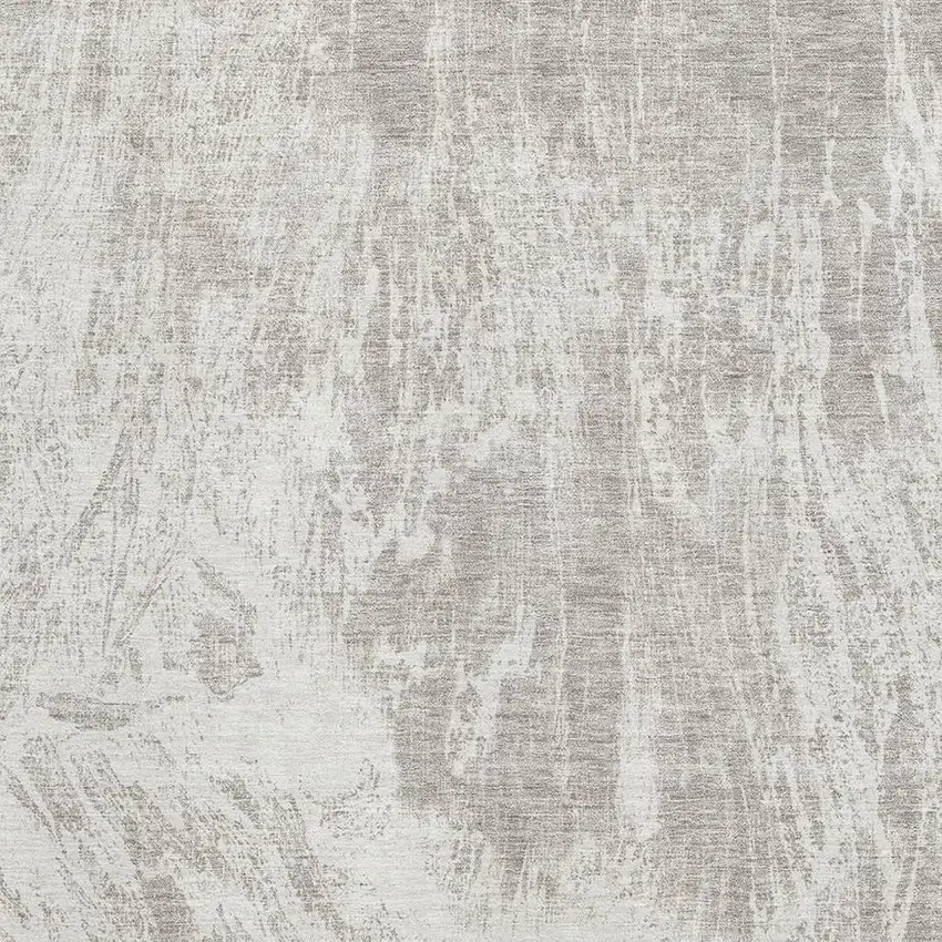 Beige And Ivory Abstract Washable Area Rug With UV Protection Photo 2