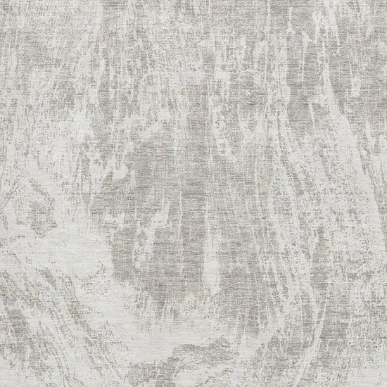 Beige And Ivory Abstract Washable Area Rug With UV Protection Photo 2