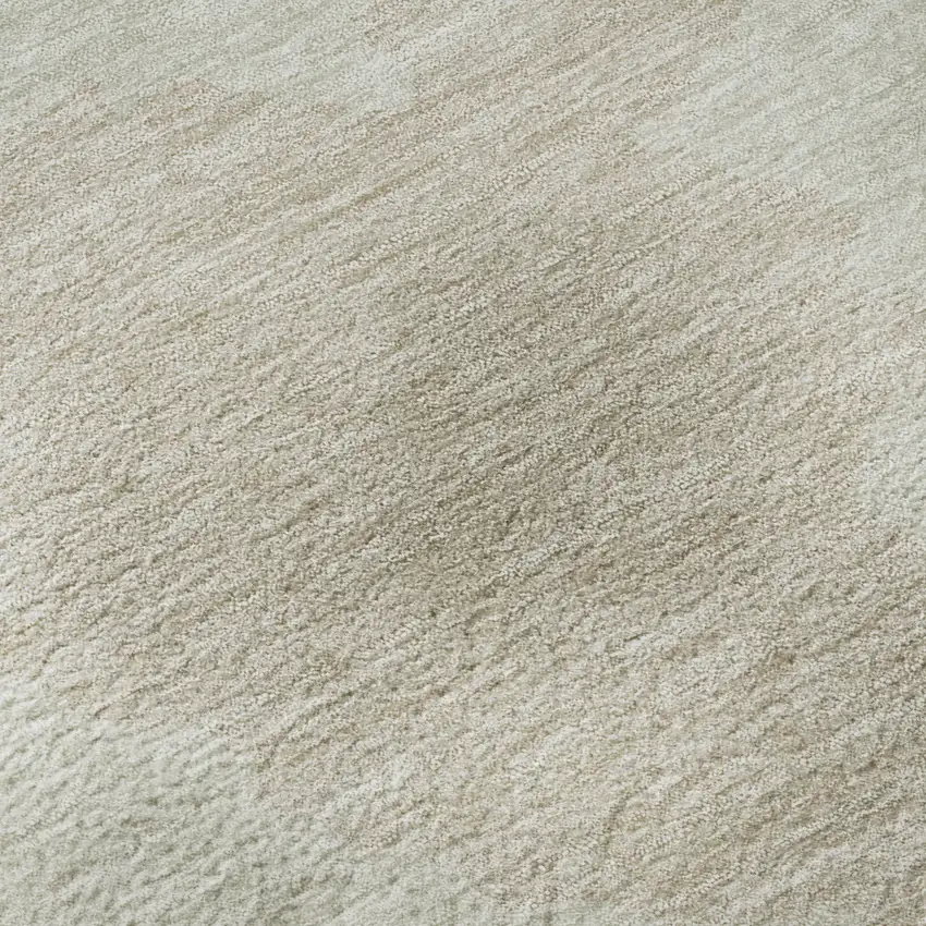 Beige And Ivory Abstract Washable Area Rug With UV Protection Photo 9