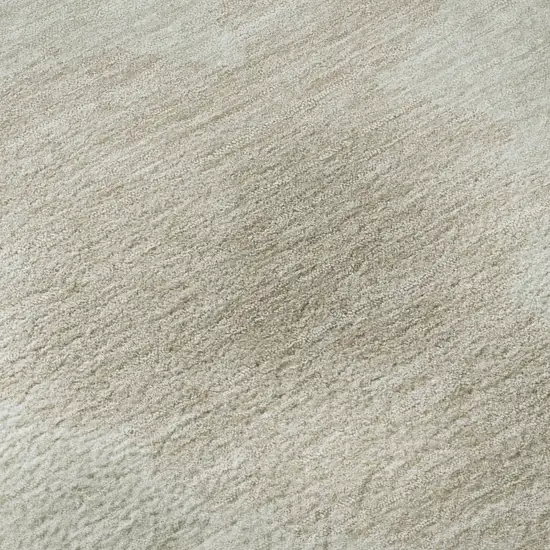 Beige And Ivory Abstract Washable Area Rug With UV Protection Photo 9