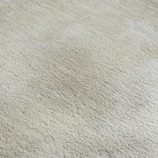 Beige And Ivory Abstract Washable Area Rug With UV Protection Photo 2