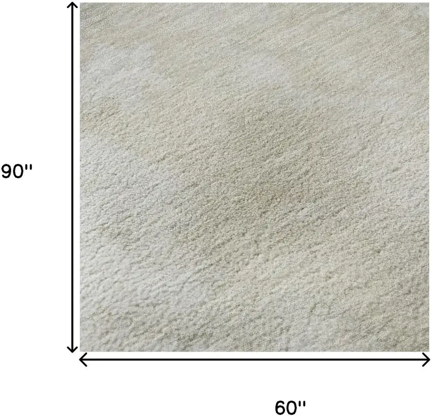 Beige And Ivory Abstract Washable Area Rug With UV Protection Photo 8