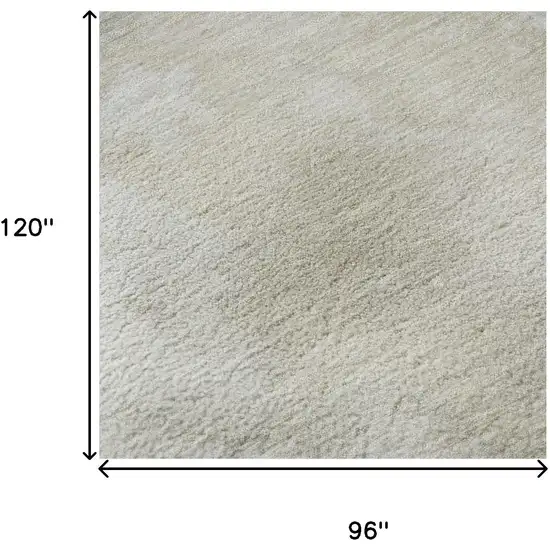 Beige And Ivory Abstract Washable Area Rug With UV Protection Photo 8