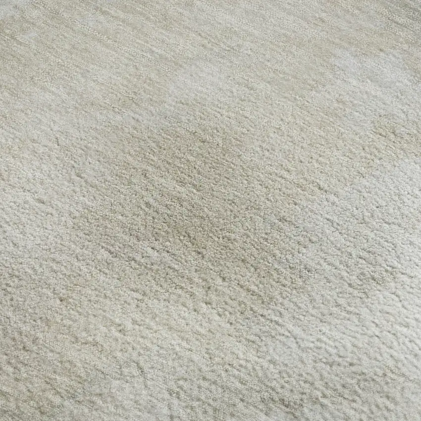 Beige And Ivory Abstract Washable Area Rug With UV Protection Photo 2