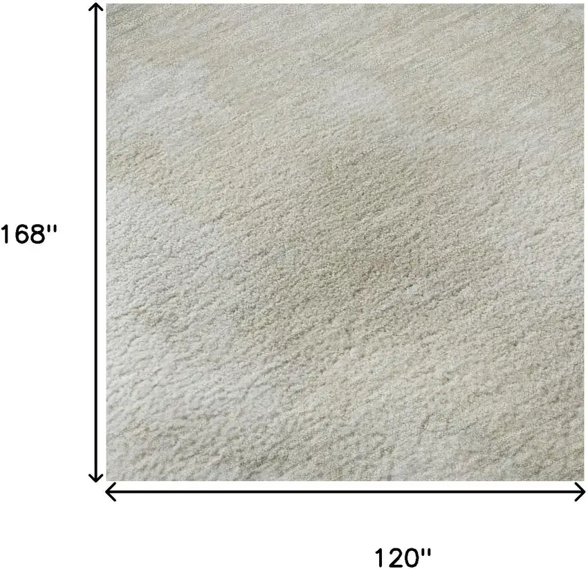 Beige And Ivory Abstract Washable Area Rug With UV Protection Photo 8