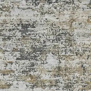 Photo of Beige And Ivory Abstract Washable Area Rug With UV Protection