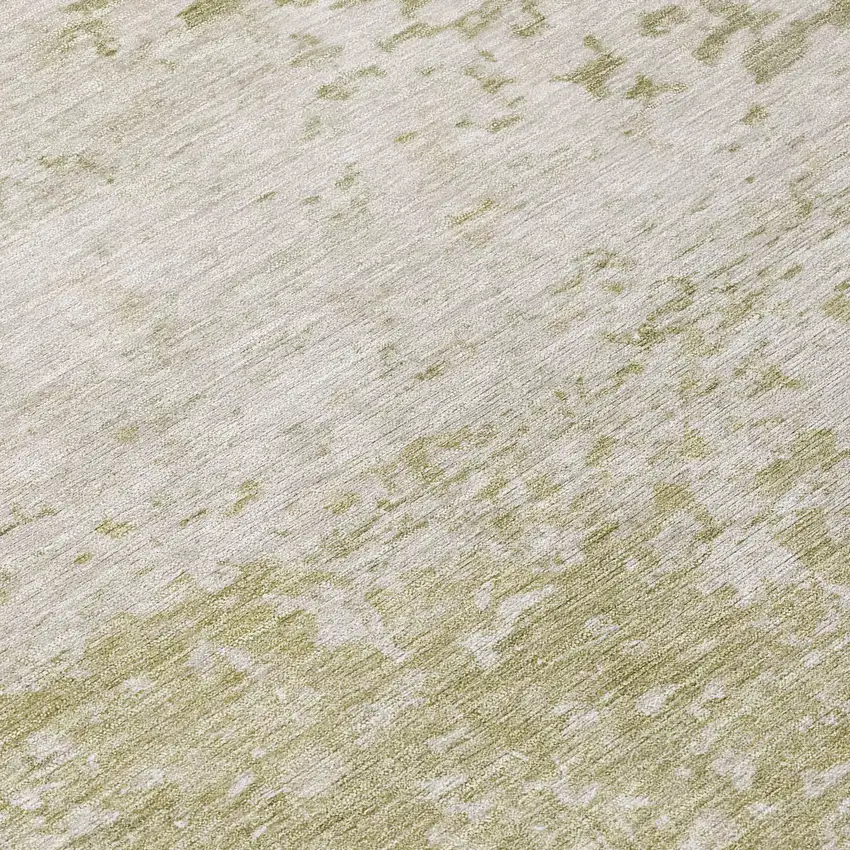 Beige And Ivory Abstract Washable Indoor Outdoor Area Rug Photo 8