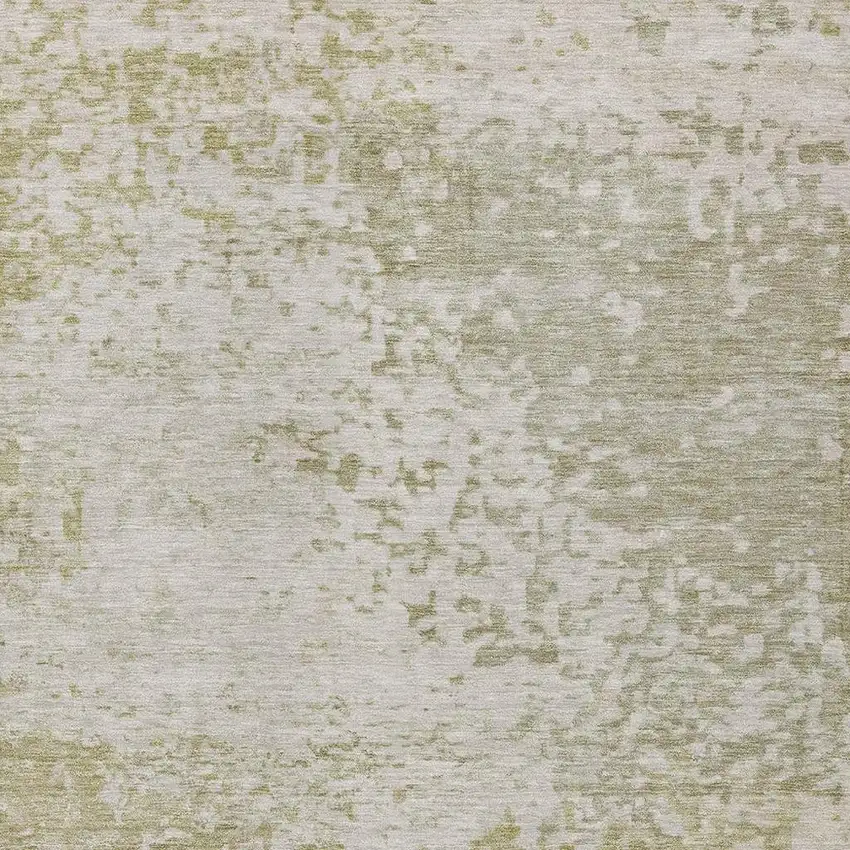 Beige And Ivory Abstract Washable Indoor Outdoor Area Rug Photo 4