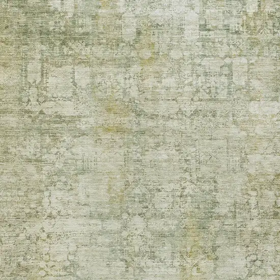 Beige And Ivory Abstract Washable Indoor Outdoor Area Rug Photo 7