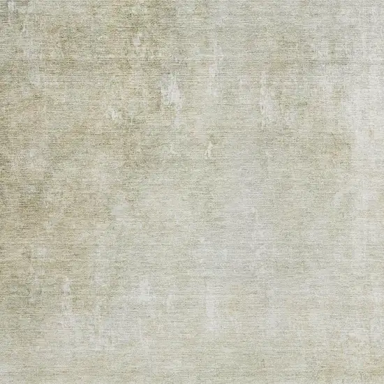 Beige And Ivory Abstract Washable Indoor Outdoor Area Rug Photo 3