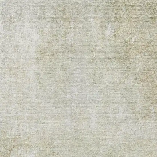 Beige And Ivory Abstract Washable Indoor Outdoor Area Rug Photo 3