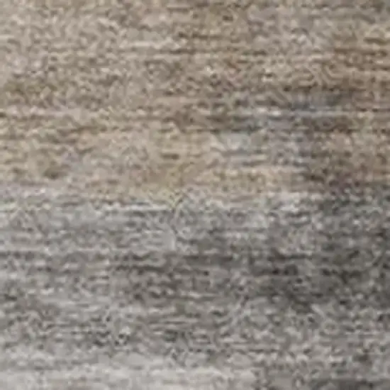 Beige And Ivory Abstract Washable Indoor Outdoor Area Rug Photo 3