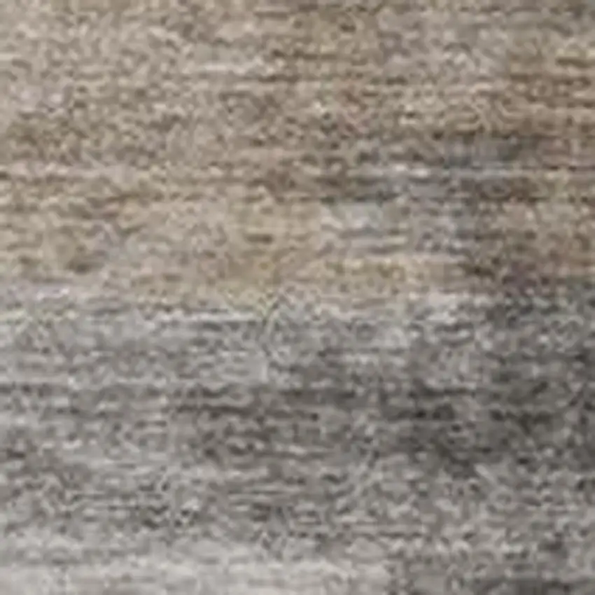 Beige And Ivory Abstract Washable Indoor Outdoor Area Rug Photo 3