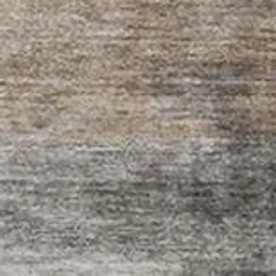 Beige And Ivory Abstract Washable Indoor Outdoor Area Rug Photo 3