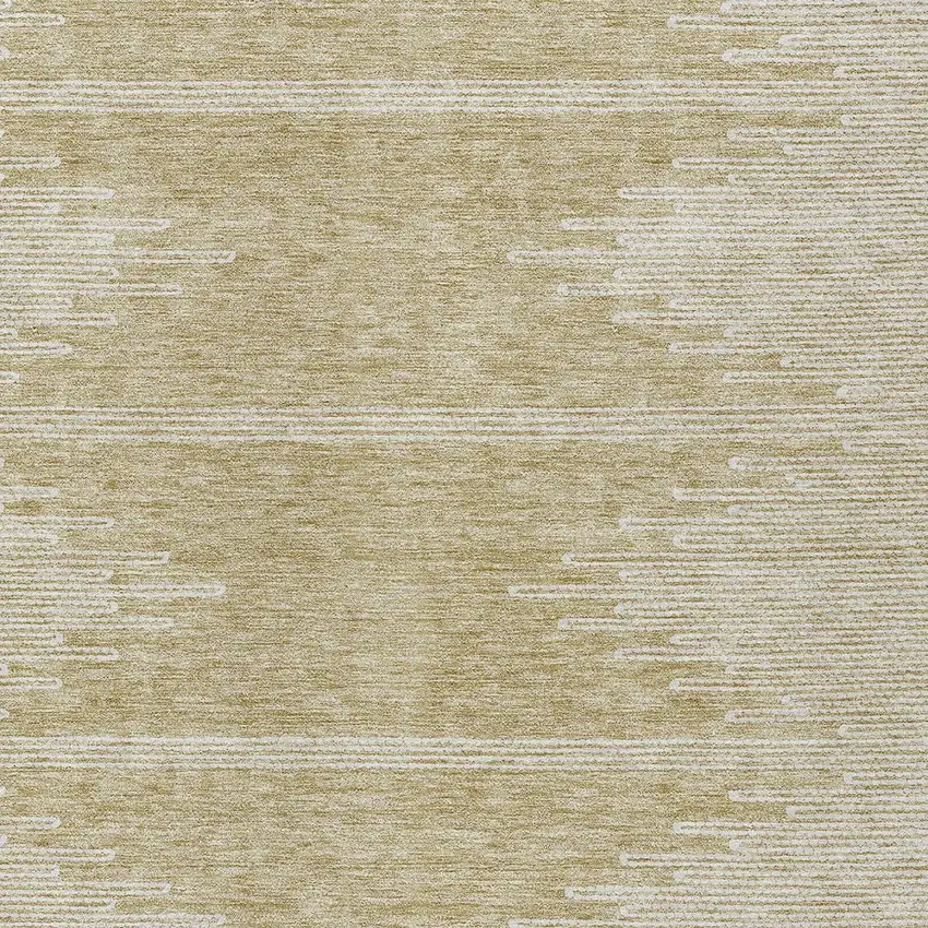Beige And Ivory Abstract Washable Indoor Outdoor Area Rug Photo 6