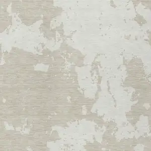 Photo of Beige And Ivory Abstract Washable Indoor Outdoor Area Rug