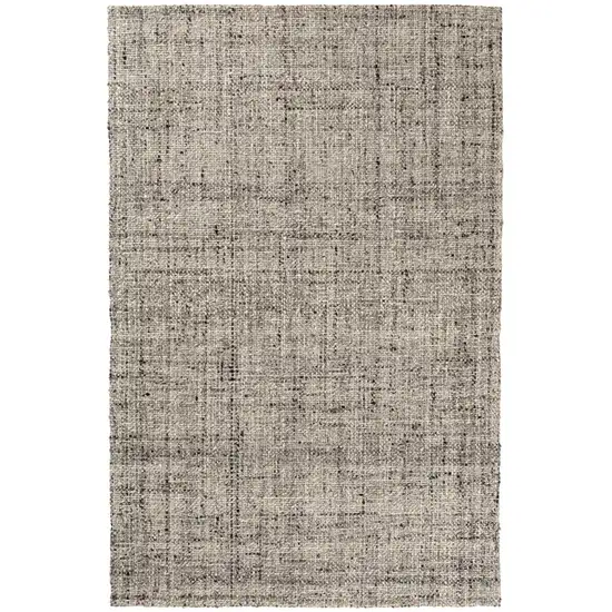Beige And Ivory Checkered Hand Woven Area Rug Photo 2