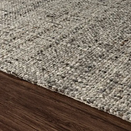 Beige And Ivory Checkered Hand Woven Area Rug Photo 7