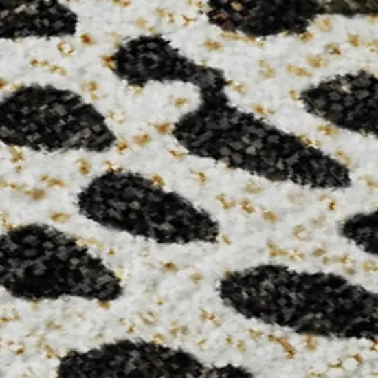 Beige And Ivory Diamond Washable Area Rug With UV Protection Photo 5