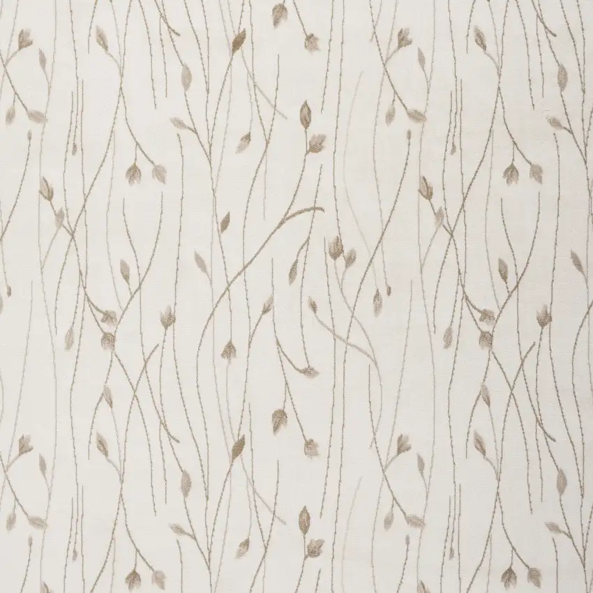Beige And Ivory Floral Area Rug Photo 7