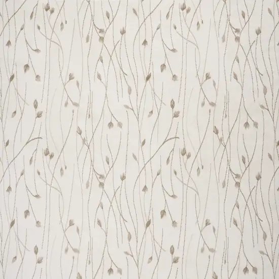 Beige And Ivory Floral Area Rug Photo 8