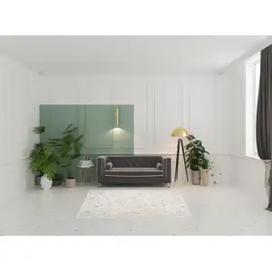 Photo of Beige And Ivory Floral Area Rug