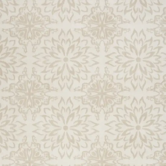 Beige And Ivory Floral Area Rug Photo 9