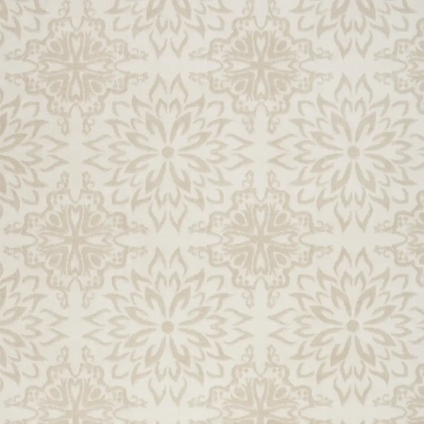 Beige And Ivory Floral Area Rug Photo 9