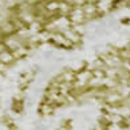 Beige And Ivory Floral Washable Area Rug With UV Protection Photo 2