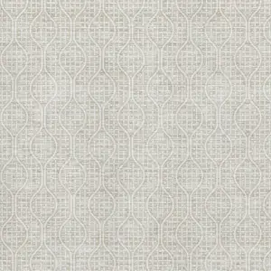 Photo of Beige And Ivory Geometric Washable Area Rug With UV Protection