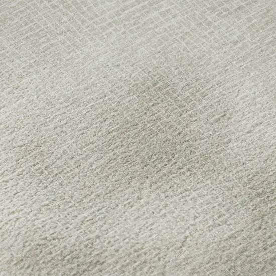 Beige And Ivory Geometric Washable Area Rug With UV Protection Photo 9