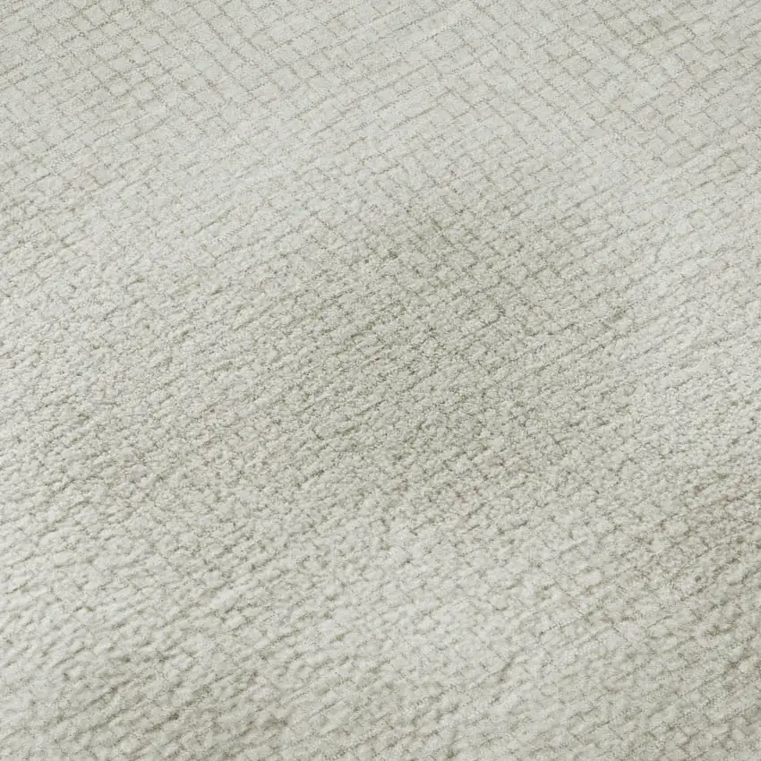 Beige And Ivory Geometric Washable Area Rug With UV Protection Photo 9