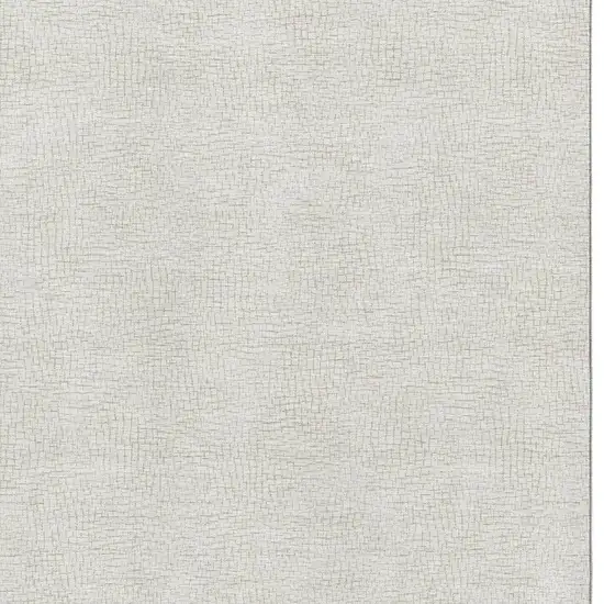 Beige And Ivory Geometric Washable Area Rug With UV Protection Photo 2