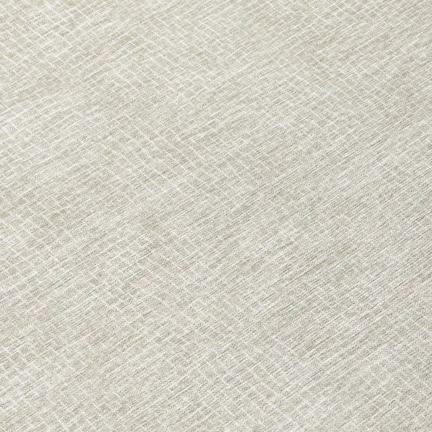Beige And Ivory Geometric Washable Indoor Outdoor Area Rug Photo 8