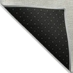Photo of Beige And Ivory Geometric Washable Indoor Outdoor Area Rug